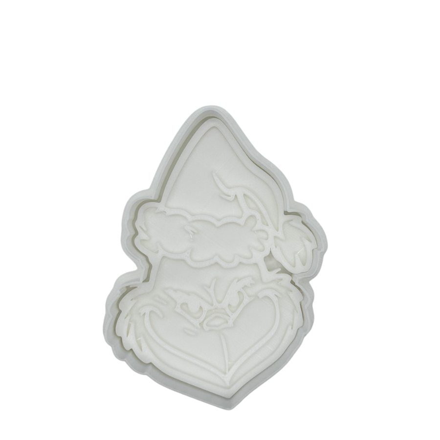 Grinch-Inspired Santa Hat Cookie Cutter & Stamp