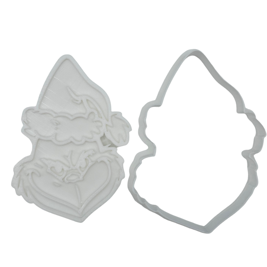 Grinch-Inspired Santa Hat Cookie Cutter & Stamp