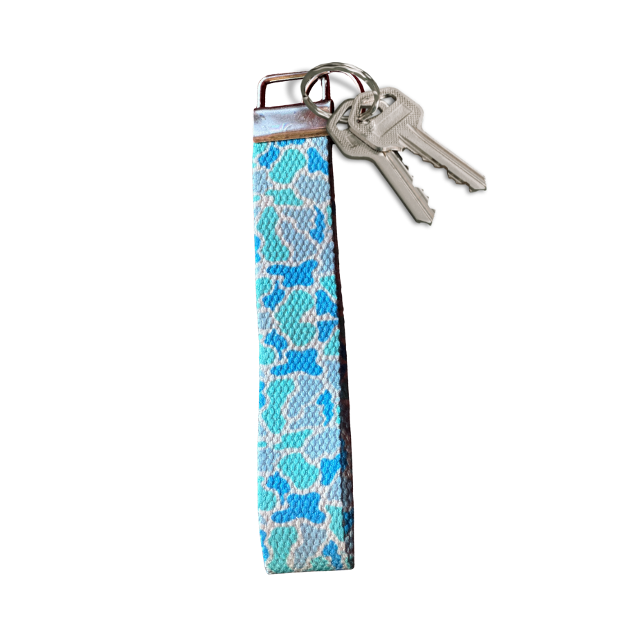 Duck Camo Key Fob Wristlet, Pink Duck Camo, Blue Duck Camo, Old School Duck Camo, Keychain Wristlet, Camo Wrist Lanyard