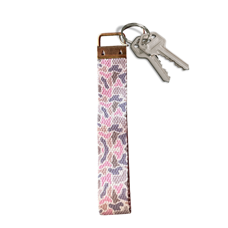 Duck Camo Key Fob Wristlet, Pink Duck Camo, Blue Duck Camo, Old School Duck Camo, Keychain Wristlet, Camo Wrist Lanyard