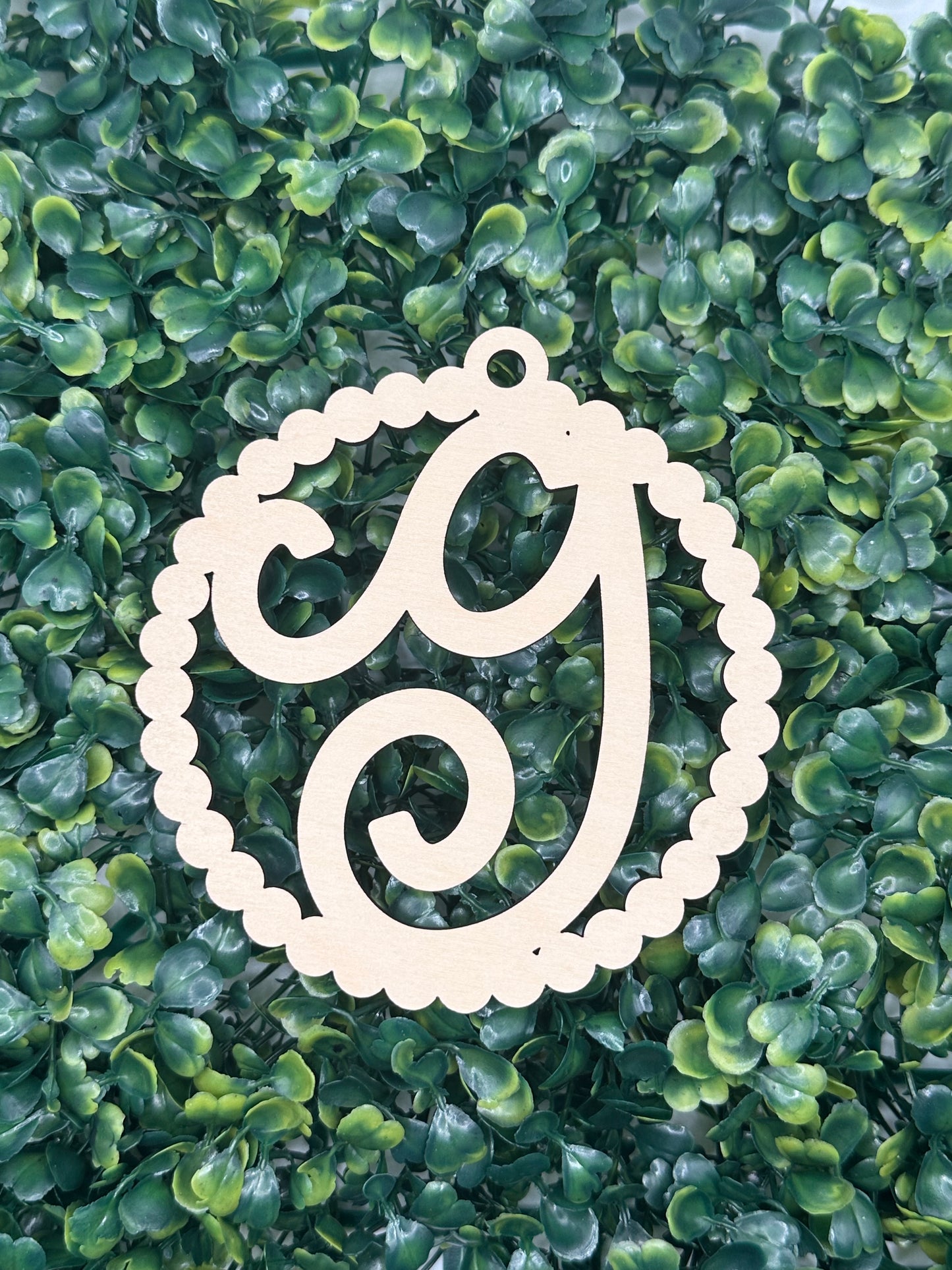 Unfinished Wooden Initial Car Charms, DIY Craft Idea