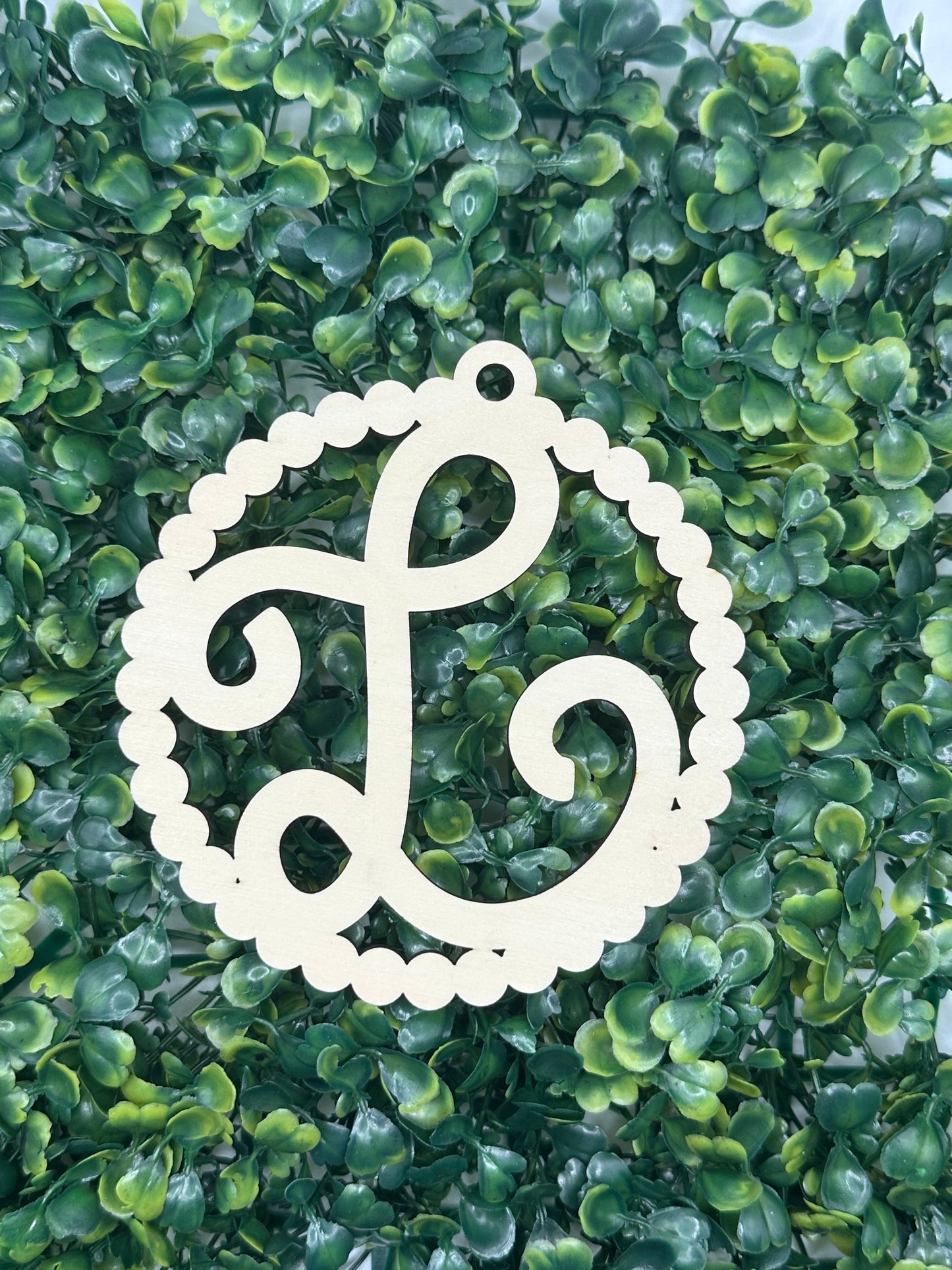 Unfinished Wooden Initial Car Charms, DIY Craft Idea