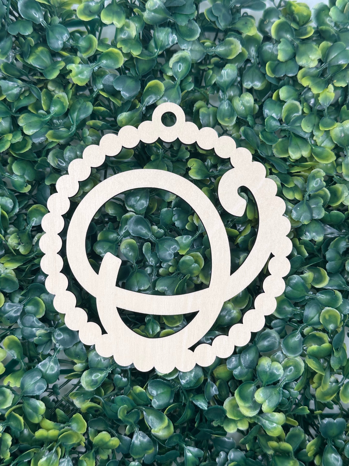 Unfinished Wooden Initial Car Charms, DIY Craft Idea