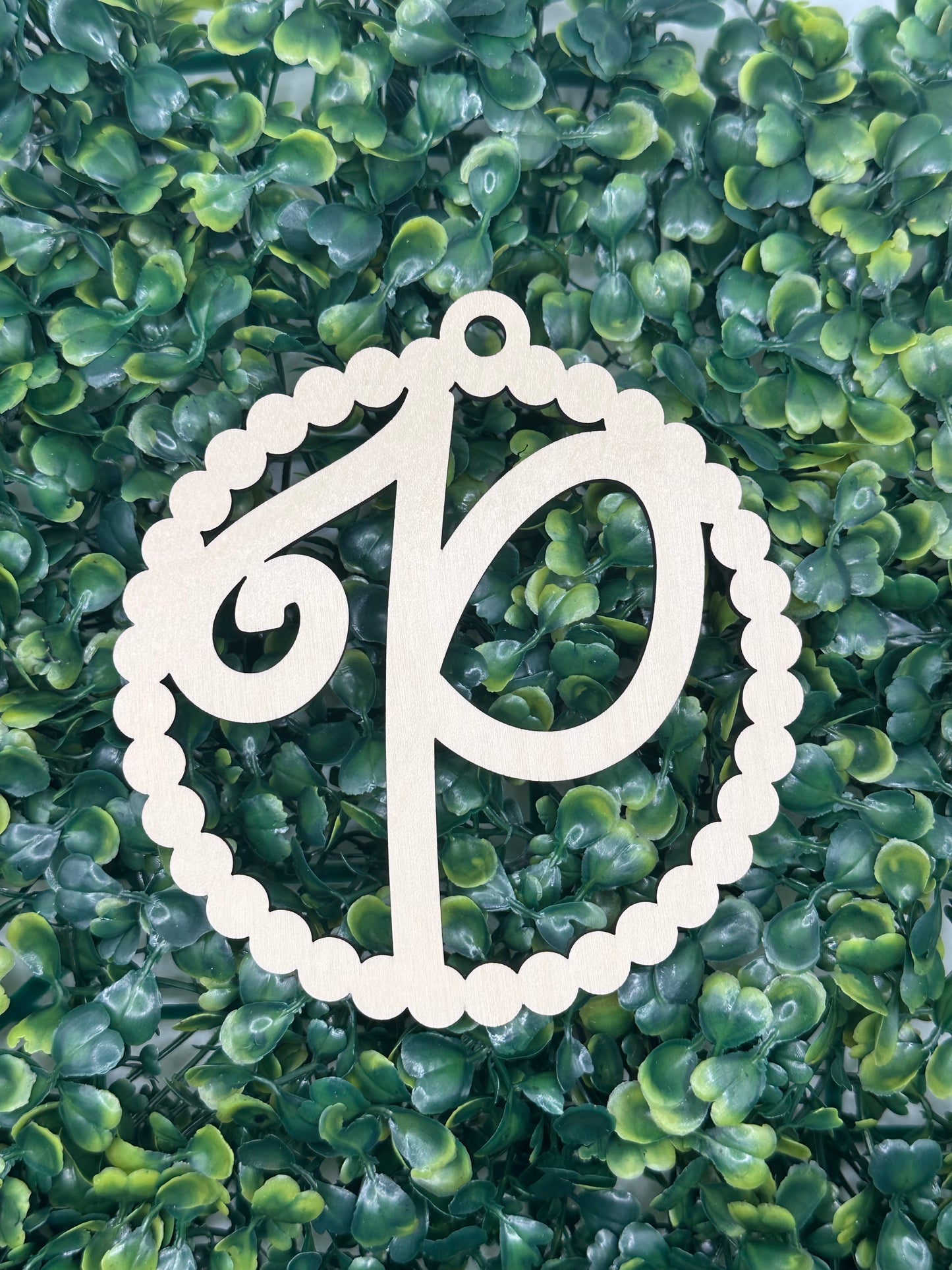 Unfinished Wooden Initial Car Charms, DIY Craft Idea