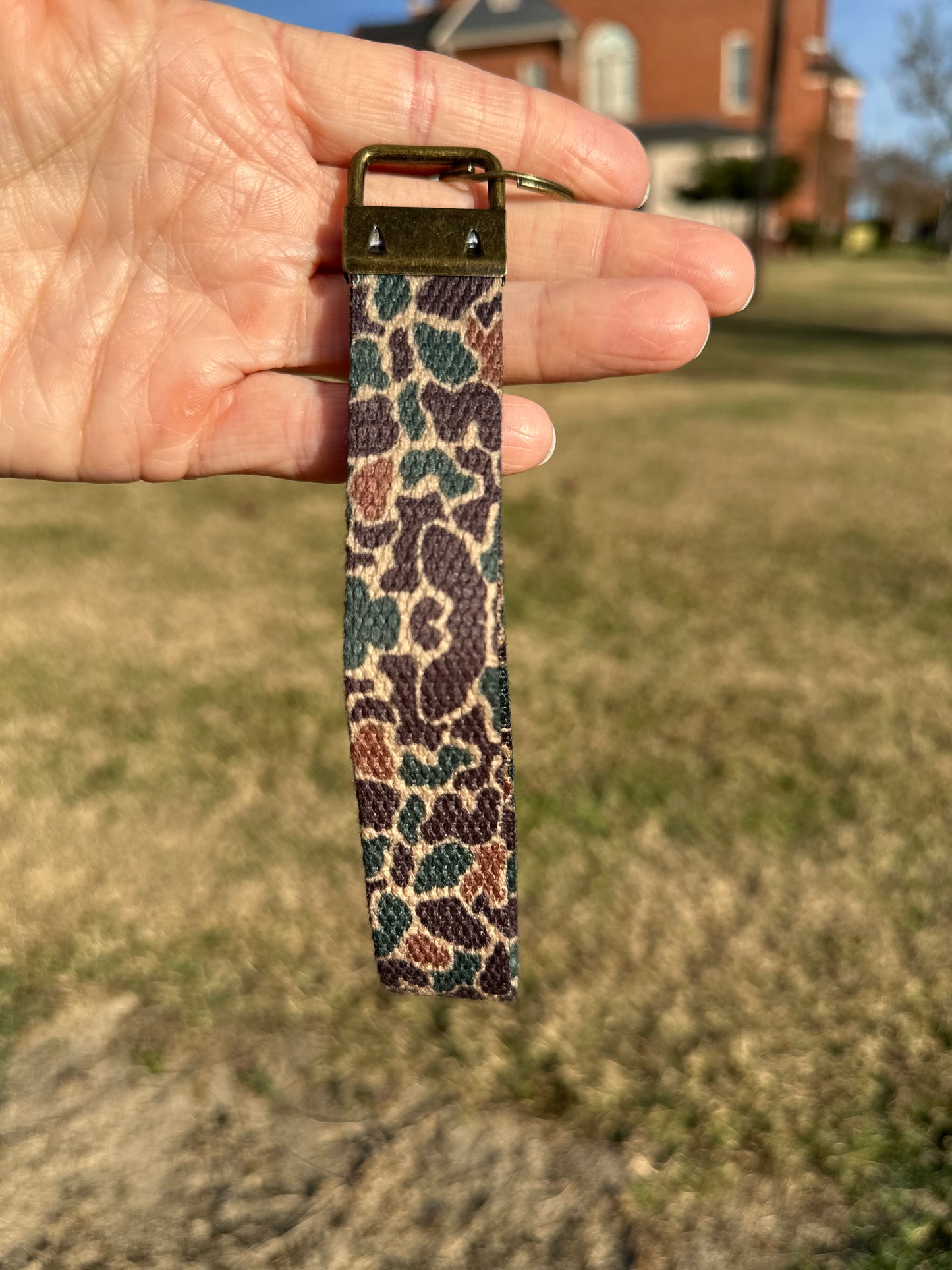 Duck Camo Key Fob Wristlet, Old School Duck Camo, Keychain Wristlet, Camo Wrist Lanyard