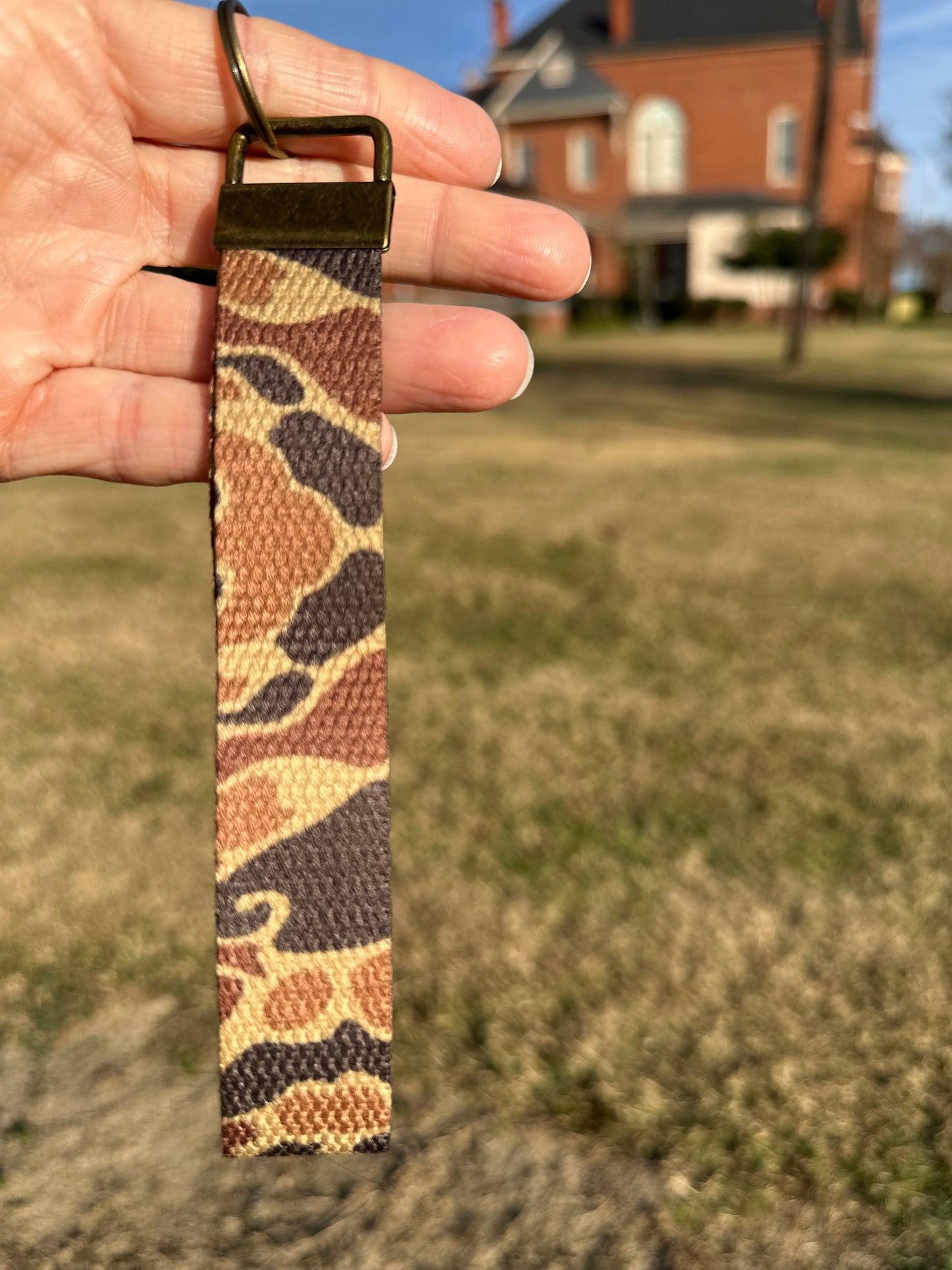 Duck Camo Key Fob Wristlet, Old School Duck Camo, Keychain Wristlet, Camo Wrist Lanyard