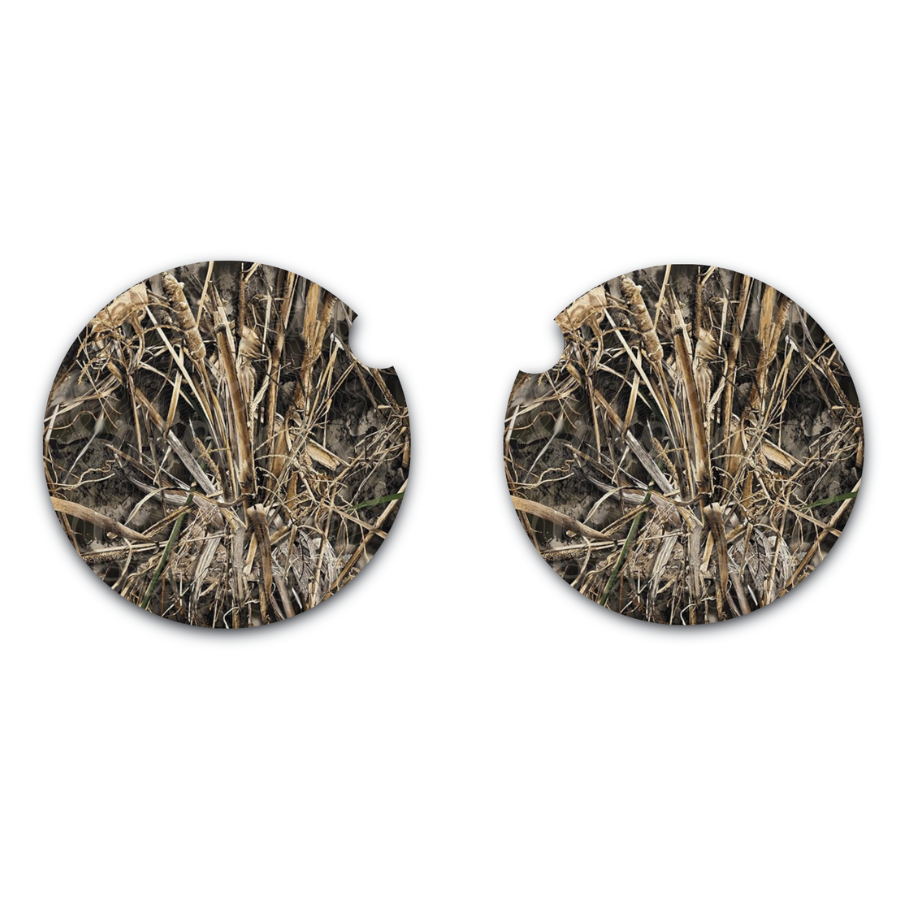 Max Seven Inspired Camoflauge Car Coasters, Neoprene Car Coasters Set of Two, Interior Auto Accessories