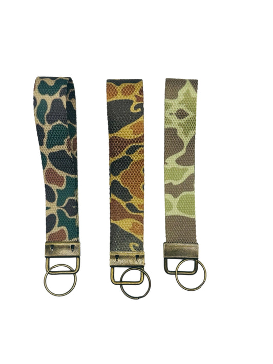 Duck Camo Key Fob Wristlet, Old School Duck Camo, Keychain Wristlet, Camo Wrist Lanyard